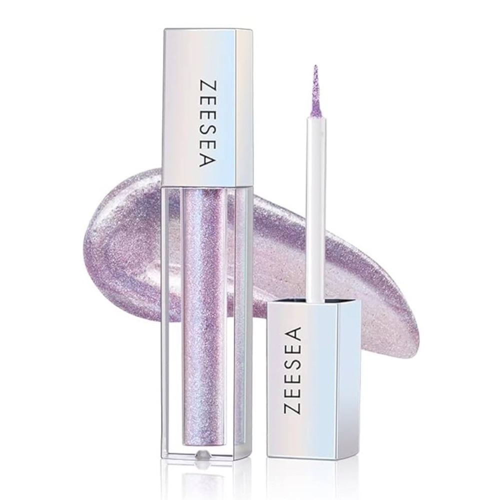 zeesea Glitter Galaxy Dazzling Liquid Eyeshadow Purple Shimmer 16 Dewy Diamon